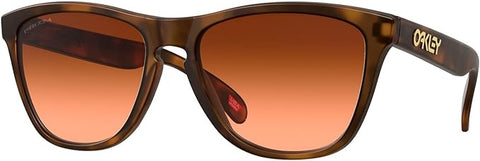 OAKLEY MEN'S  FROGSKINS LOW BRIDGE FIT SQUARE SUNGLASSES, MATTE BROWN TORTOISE/PRIZM BROWN GRADIENT, 0OO9245 54