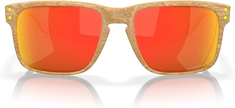 OAKLEY MEN'S HOLBROOK SQUARE SUNGLASSES, MT STONE DESERT TAN/PRIZM RUBY POLARIZED, OO9102 55