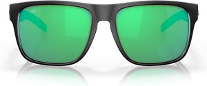 COSTA DEL MAR MAN SUNGLASSES MATTE BLACK FRAME - GREEN MIRROR LENSES, 59