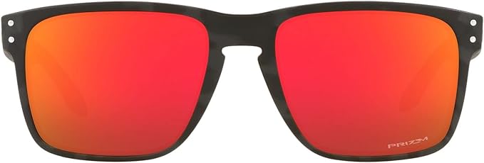 OAKLEY MEN'S HOLBROOK XL SQUARE SUNGLASSES, MATTE BLACK CAMOUFLAGE/PRIZM RUBY, OO9417 59