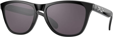 OAKLEY MEN'S  FROGSKINS LOW BRIDGE FIT SQUARE SUNGLASSES, POLISHED BLACK/PRIZM GREY, 0OO9245 54