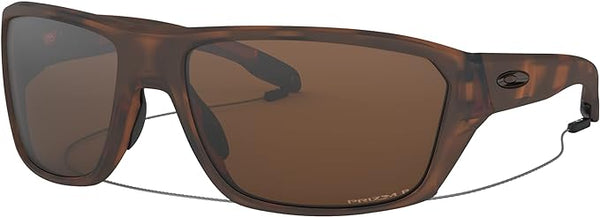 OAKLEY MEN'S SPLIT SHOT RECTANGULAR SUNGLASSES, MATTE BROWN TORTOISE/PRIZM TUNGSTEN POLARIZED, OO9416 64