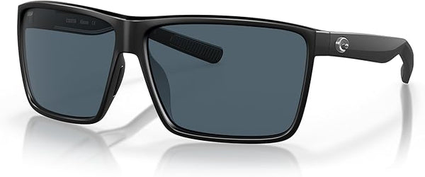 COSTA DEL MAR MAN SUNGLASSES MATTE BLACK FRAME, GRAY LENSES, 63