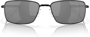 OAKLEY MEN'S SQUARE WIRE RECTANGULAR SUNGLASSES, POLISHED BLACK/PRIZM BLACK, OO4075 60