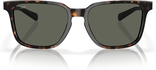 COSTA DEL MAR MAN SUNGLASSES TORTOISE FRAME, GRAY LENSES, 53