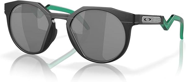 OAKLEY MEN'S  HSTN ROUND SUNGLASSES, MATTE BLACK INK/VIRIDIAN/PRIZM BLACK, OO9242 52