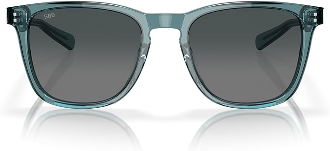 COSTA DEL MAR SULLIVAN SUNGLASSES, DEEP CRYSTAL AQUAMARINE/GREY GRADIENT 580G, 53