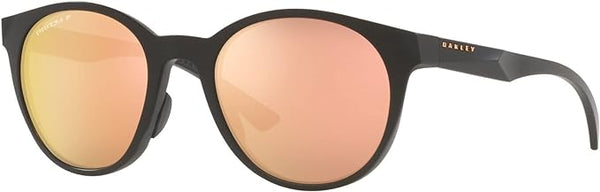 OAKLEY WOMEN'S SPINDRIFT ROUND SUNGLASSES, MATTE BLACK/PRIZM ROSE GOLD POLARIZED, OO9474 52