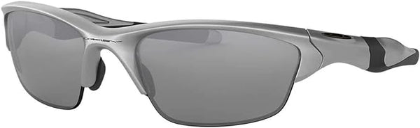 OAKLEY MEN'S HALF JACKET 2.0 LOW BRIDGE FIT RECTANGULAR SUNGLASSES, SILVER/SLATE IRIDIUM, OO9153 62