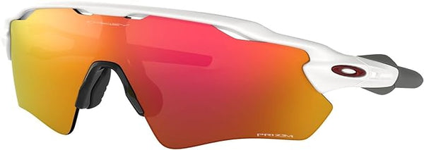 OAKLEY MEN'S  RADAR EV PATH RECTANGULAR SUNGLASSES, POLISHED WHITE GREY/PRIZM RUBY, OO9208 38