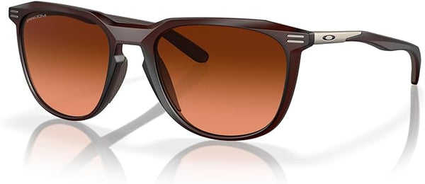 OAKLEY MEN'S  THURSO LOW BRIDGE FIT SQUARE SUNGLASSES, MATTE ROOTBEER/PRIZM BROWN GRADIENT, OO9286A  54