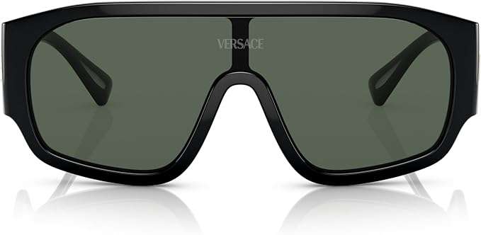 VERSACE WOMAN SUNGLASSES BLACK FRAME, DARK GREEN LENSES, 0MM