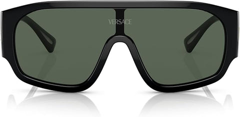 VERSACE WOMAN SUNGLASSES BLACK FRAME, DARK GREEN LENSES, 0MM