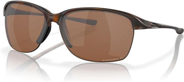 OAKLEY WOMEN'S UNSTOPPABLE RECTANGULAR SUNGLASSES, MATTE BROWN TORTOISE/PRIZM TUNGSTEN POLARIZED, OO9191 65