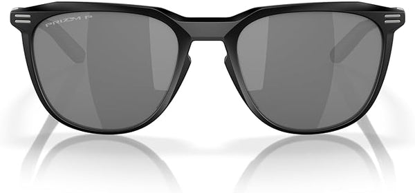 OAKLEY MEN'S THURSO LOW BRIDGE FIT SQUARE SUNGLASSES, MATTE BLACK/PRIZM BLACK POLARIZED, OO9286A 54