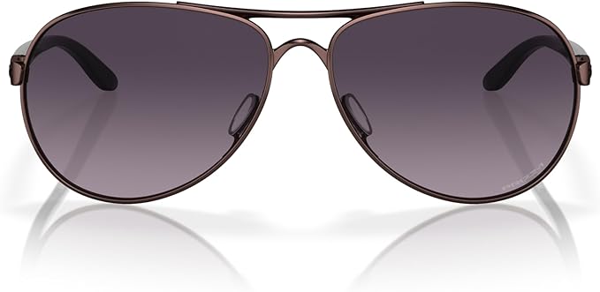 OAKLEY WOMEN'S FEEDBACK AVIATOR SUNGLASSES, SATIN GRENACHE/PRIZM BLACK GRADIENT, OO4079 59