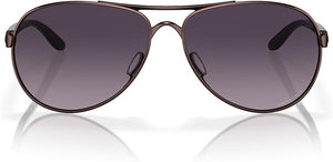 OAKLEY WOMEN'S FEEDBACK AVIATOR SUNGLASSES, SATIN GRENACHE/PRIZM BLACK GRADIENT, OO4079 59