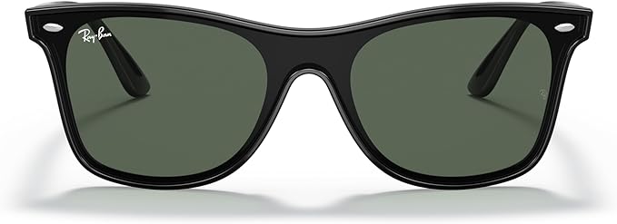 RAY-BAN BLAZE WAYFARER SQUARE SUNGLASSES, BLACK/DARK GREEN, RB4440N 41