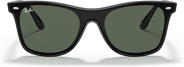 RAY-BAN BLAZE WAYFARER SQUARE SUNGLASSES, BLACK/DARK GREEN, RB4440N 41