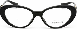 VERSACE EYEGLASSES VE 3331 U GB1 BLACK, 55