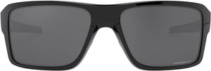 OAKLEY MEN'S DOUBLE EDGE RECTANGULAR SUNGLASSES, POLISHED BLACK/PRIZM BLACK POLARIZED, OO9380 66