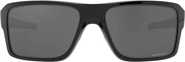 OAKLEY MEN'S DOUBLE EDGE RECTANGULAR SUNGLASSES, POLISHED BLACK/PRIZM BLACK POLARIZED, OO9380 66