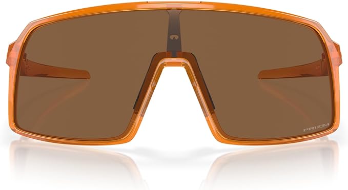 OAKLEY MEN'S SUTRO LOW BRIDGE FIT RECTANGULAR SUNGLASSES, TRANSPARENT GINGER/PRIZM BRONZE, OO9406A 37