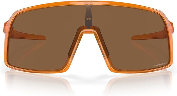 OAKLEY MEN'S SUTRO LOW BRIDGE FIT RECTANGULAR SUNGLASSES, TRANSPARENT GINGER/PRIZM BRONZE, OO9406A 37