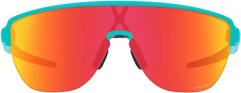 OAKLEY MEN'S CORRIDOR LOW BRIDGE FIT RECTANGULAR SUNGLASSES, MATTE CELESTE/PRIZM RUBY, OO9248A 42