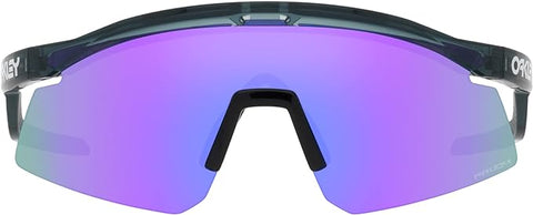 OAKLEY MEN'S HYDRA SUNGLASSES TRANSPARENT BLACK/PRIZM VIOLET 0OO9229 37