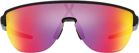 OAKLEY MEN'S  CORRIDOR LOW BRIDGE FIT RECTANGULAR SUNGLASSES, MATTE BLACK/PRIZM ROAD, OO9248A 42