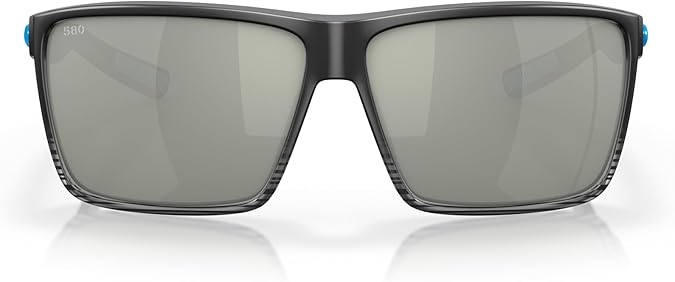 COSTA DEL MAR MAN SUNGLASSES MATTE SMOKE CRYSTAL FADE FRAME, GRAY SILVER MIRROR LENSES, 63