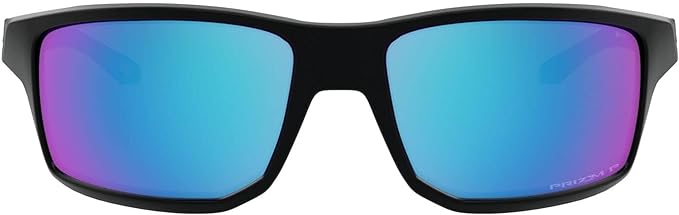 OAKLEY MEN'S GIBSTON SQUARE SUNGLASSES, MATTE BLACK SILVER ICON/PRIZM SAPPHIRE IRIDIUM POLARIZED, OO9449 60