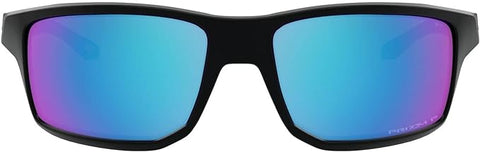 OAKLEY MEN'S GIBSTON SQUARE SUNGLASSES, MATTE BLACK SILVER ICON/PRIZM SAPPHIRE IRIDIUM POLARIZED, OO9449 60