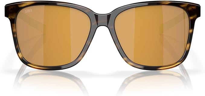 COSTA DEL MAR MAY SUNGLASSES, TORTOISE/GOLD MIRRORED 580G, 57