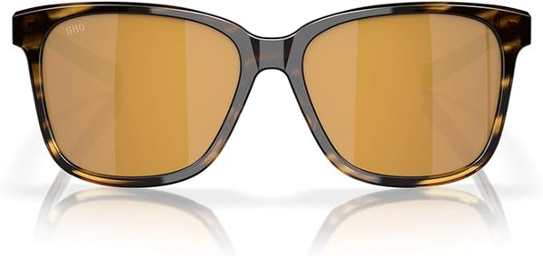 COSTA DEL MAR MAY SUNGLASSES, TORTOISE/GOLD MIRRORED 580G, 57