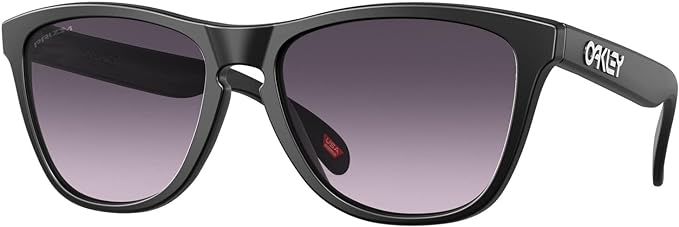 OAKLEY MEN'S  FROGSKINS LOW BRIDGE FIT SQUARE SUNGLASSES, MATTE BLACK/PRIZM GREY GRADIENT, 0OO9245 54