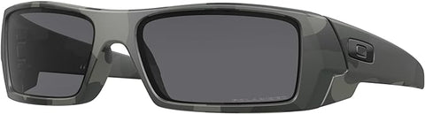 OAKLEY MEN'S GASCAN RECTANGULAR SUNGLASSES, BLACK/GREY POLARIZED, OO9014 60