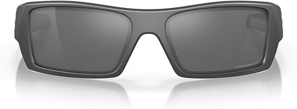 OAKLEY MEN'S GASCAN RECTANGULAR SUNGLASSES, STEEL/PRIZM BLACK POLARIZED, OO9014 60