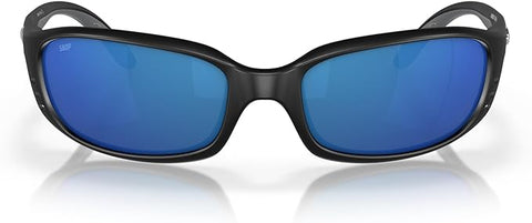 COSTA DEL MAR MAN SUNGLASSES, MATTE BLACK/BLUE MIRRORED, 59