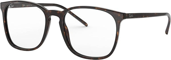 RAY-BAN SQUARE PRESCRIPTION EYEGLASS FRAMES, HAVANA/DEMO LENS, RX5387 54