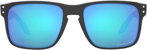 OAKLEY MEN'S HOLBROOK SQUARE SUNGLASSES, BLACK INK/PRIZM SAPPHIRE POLARIZED, OO9102 55