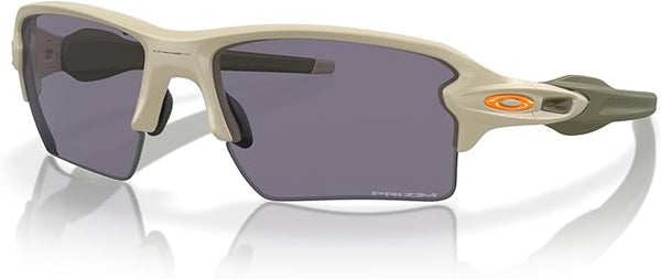 OAKLEY MEN'S FLAK 2.0 XL RECTANGULAR SUNGLASSES, MATTE SAND/PRIZM GREY, OO9188 59