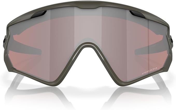 OAKLEY MEN'S WIND JACKET 2.0 RECTANGULAR SUNGLASSES, MATTE OLIVE/PRIZM SNOW BLACK, OO9418 45