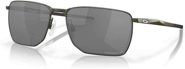 OAKLEY MEN'S EJECTOR RECTANGULAR SUNGLASSES, CARBON/PRIZM BLACK POLARIZED, OO4142 58