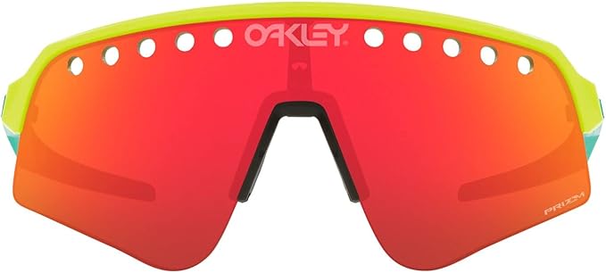 OAKLEY MEN'S SUTRO LITE SWEEP RECTANGULAR SUNGLASSES, TENNIS BALL YELLOW/PRIZM RUBY, OO9465 39