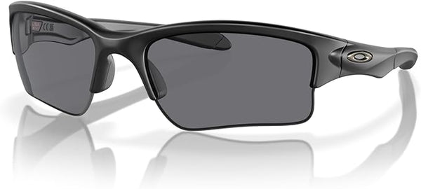 OAKLEY MEN'S QUARTER JACKET RECTANGULAR SUNGLASSES, MATTE BLACK/GREY, OO9200 61