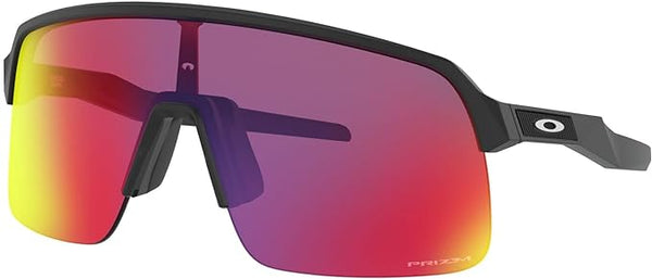 OAKLEY MEN'S SUTRO LITE RECTANGULAR SUNGLASSES, MATTE BLACK/SILVER/PRIZM ROAD, OO9463 39