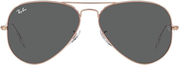 RAY-BAN CLASSIC AVIATOR SUNGLASSES, ROSE GOLD/DARK GREY, RB3025 55