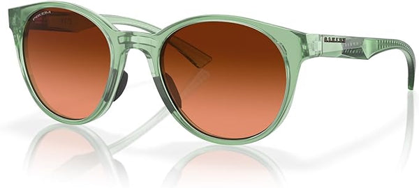 OAKLEY WOMEN'S SPINDRIFT ROUND SUNGLASSES, TRANSPARENT JADE/PRIZM BROWN GRADIENT, OO9474 52